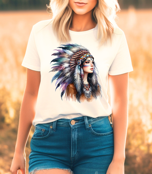 JCoons - Blinged Native Woman Graphic Tee