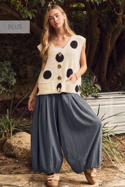 Oddi - Washed Balloon Cotton Pants