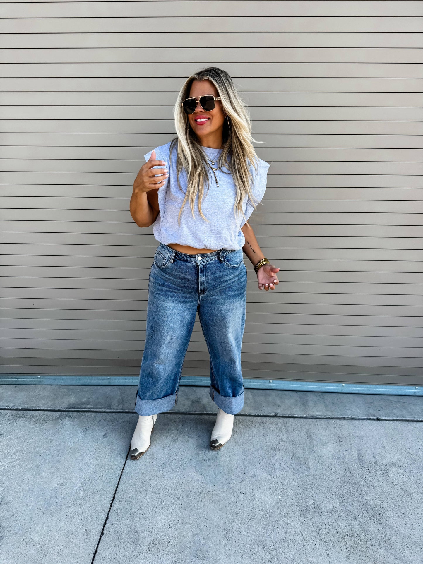 IVORY-STEVIE CAP SLEEVE TOP