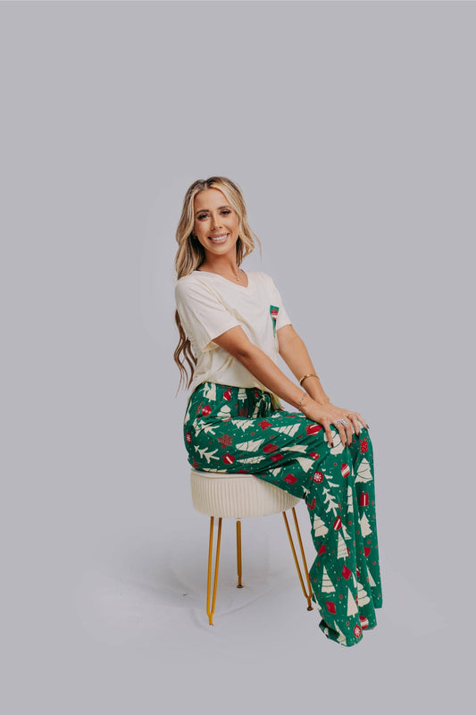 Christmas Trees Modal Pajamas Set