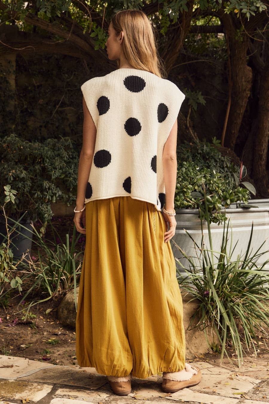 Oddi - Washed Balloon Cotton Pants