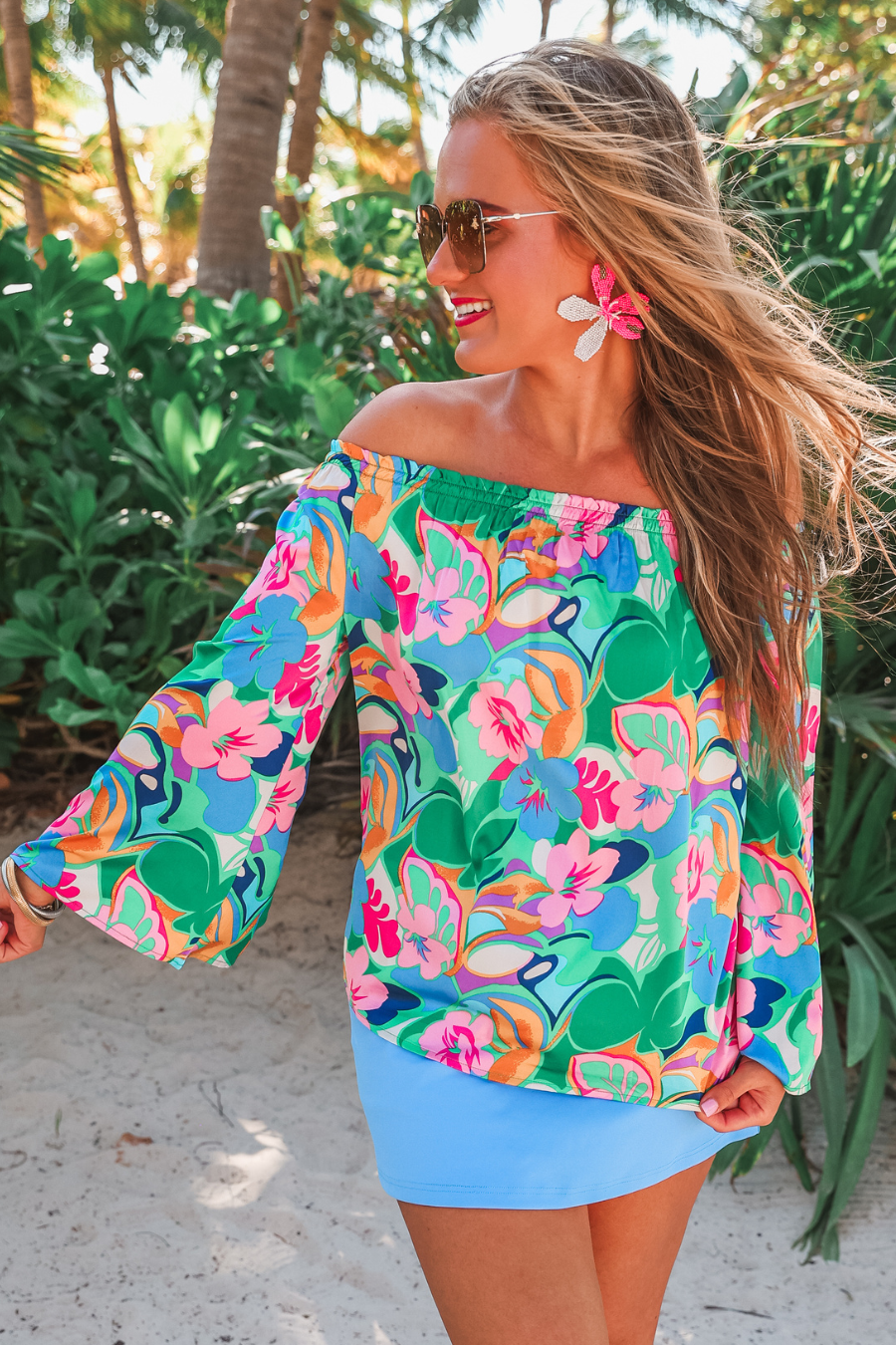 Jess Lea - Always Happy Off The Shoulder Top-2X