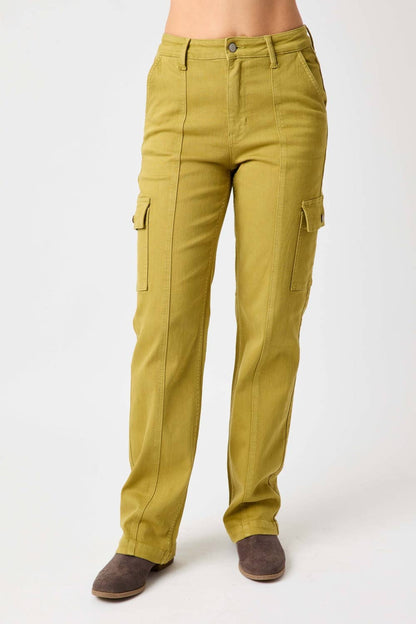 Judy Blue Jeans - HW Garment Dyed Cargo Straight