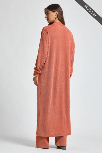 Dear Scarlett -Longline Cardigan + Relaxed Pants 2 Piece Set