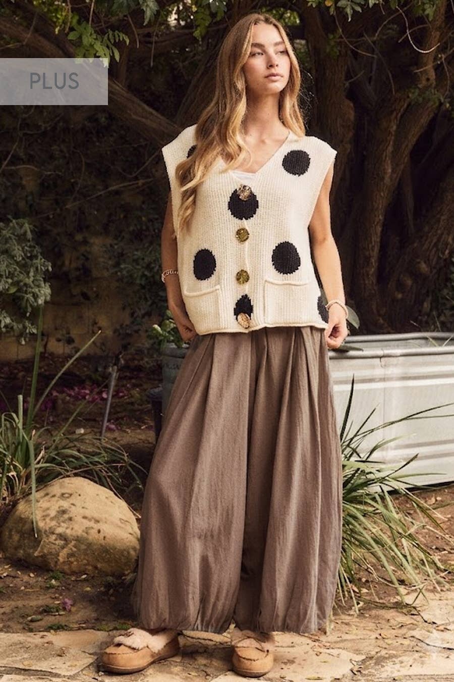 Oddi - Washed Balloon Cotton Pants