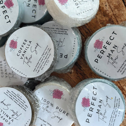 Bubbly Botanicals - Mini Tallow Soap Gift Set (3 Pack) –Natural Handmade Soaps for Gifting