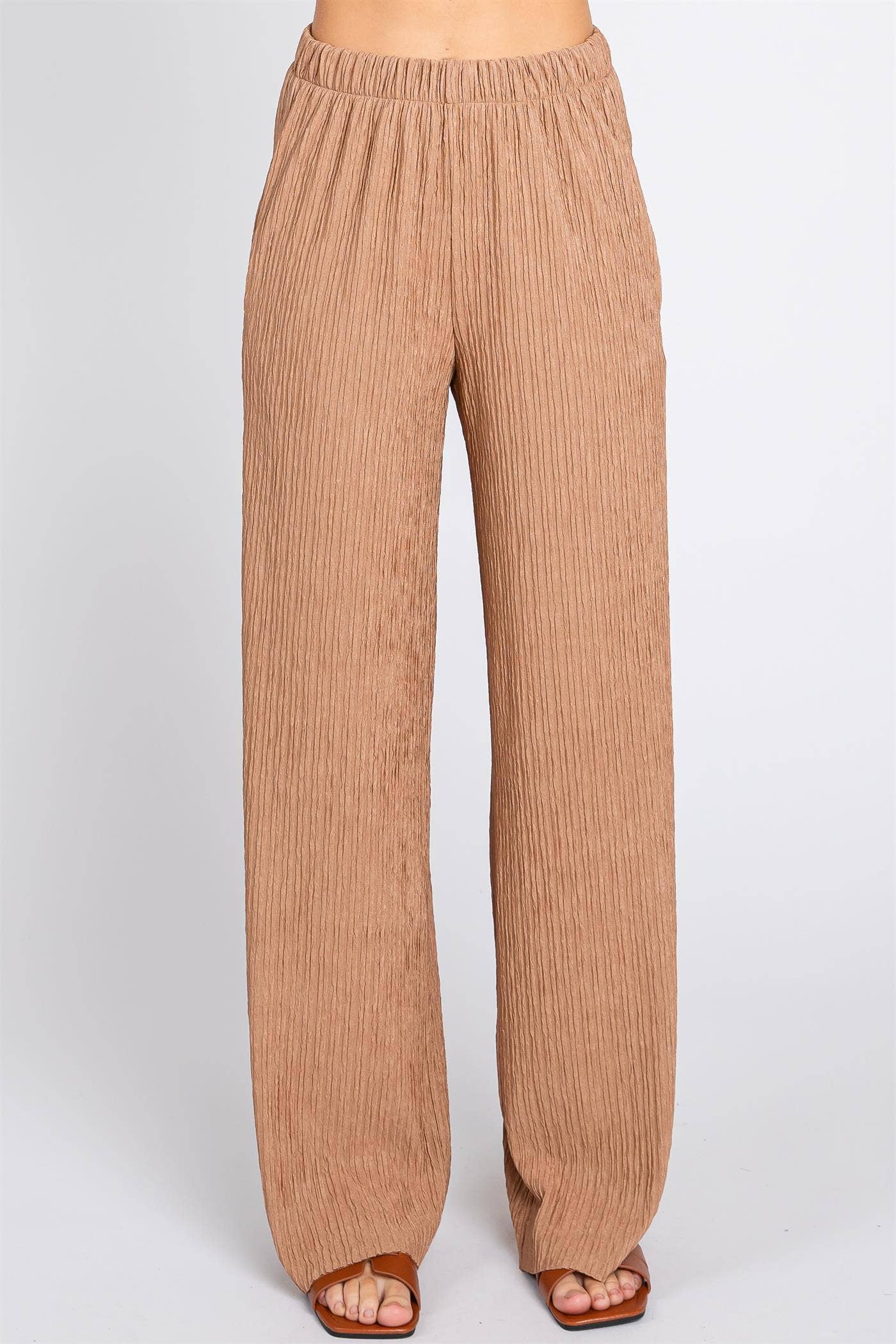 GeeGee Plus Rib Knit Pants- (Web)