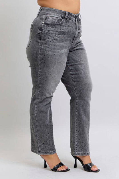 Judy Blue Jeans - HW Rhinestone Straight