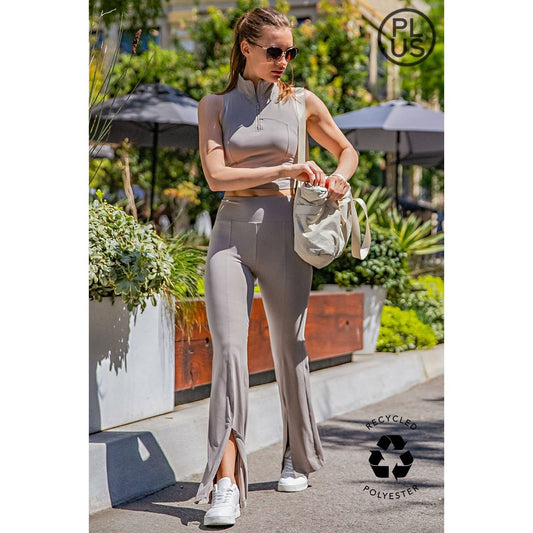 Platinum Butter Soft Front Split Leggings