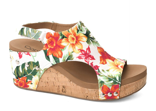 Sunshine Floral Carley Wedge