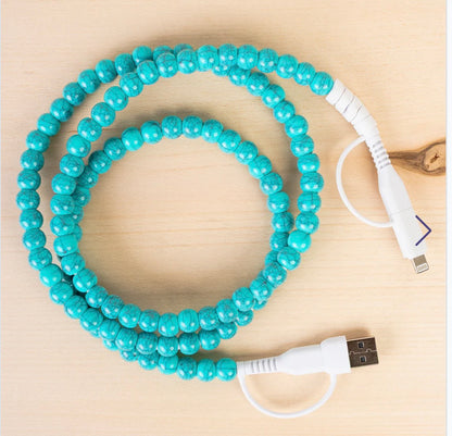 4-in-1 Beaded Charging Cable -