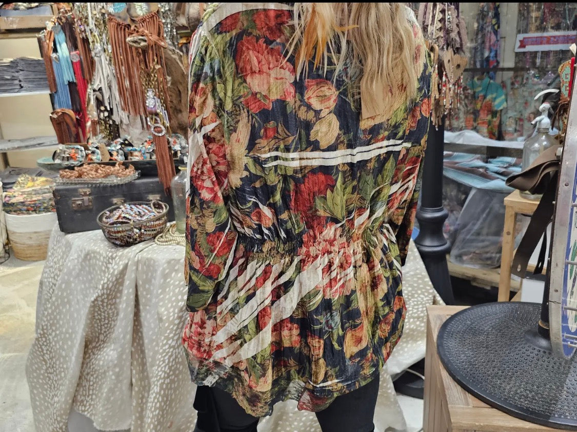Crush Velvet One Size Top By A Rare Bird
