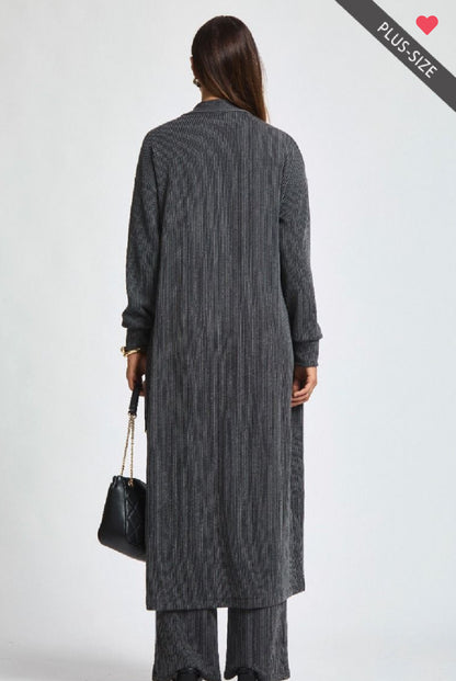 The Black Sunrise Long Cardi & Pants Set