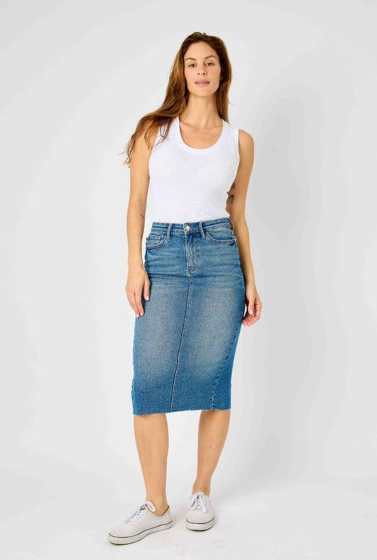 Judy Blue High Waist Denim Skirt