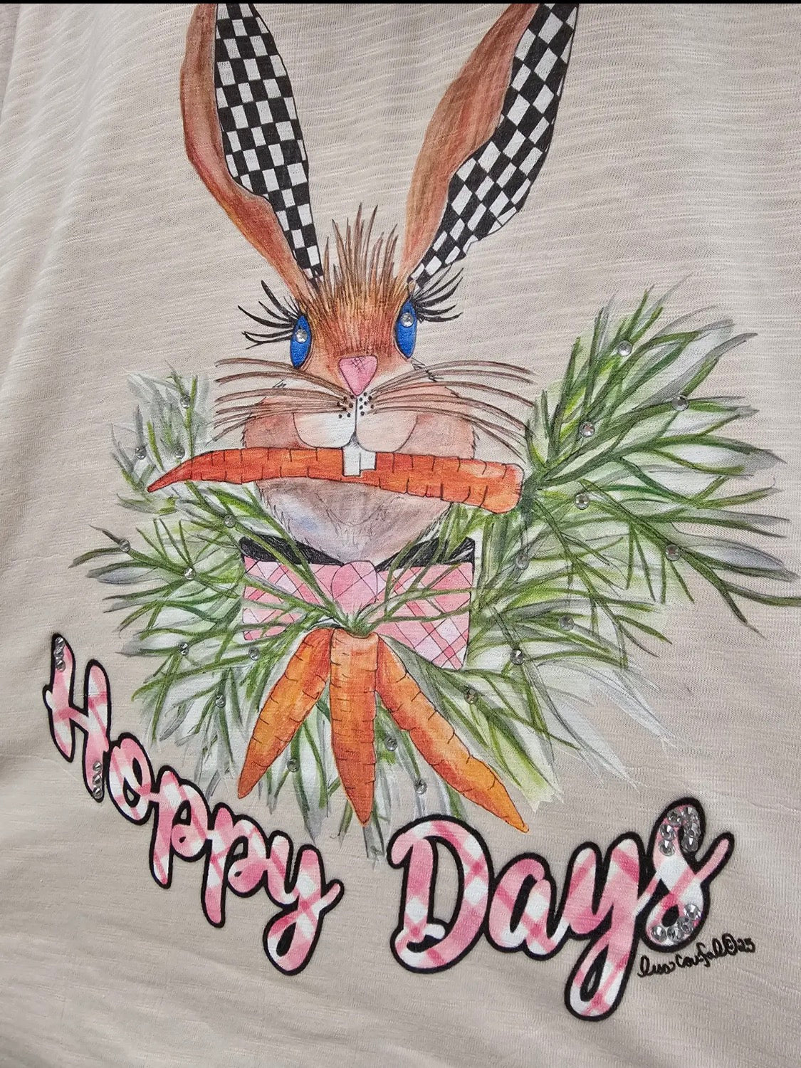 Hoppy Days Blinged Tee By A Rare Bird