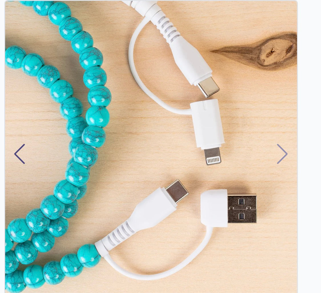 4-in-1 Beaded Charging Cable -