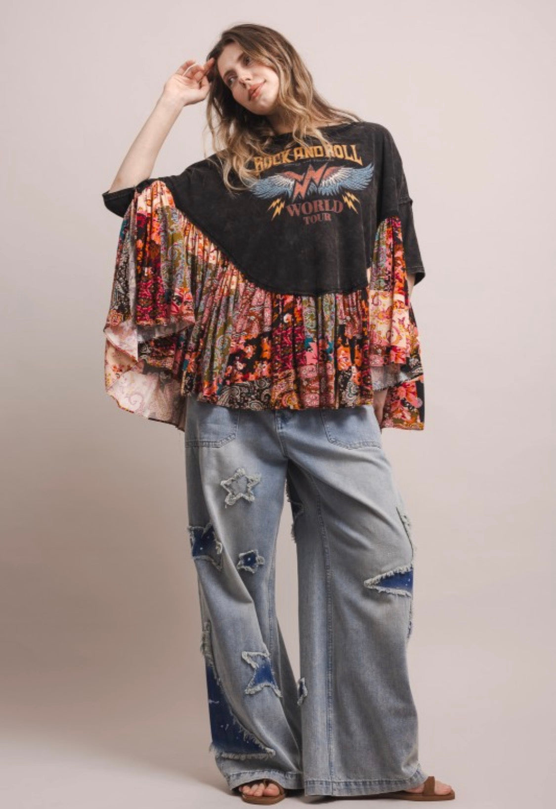 Rock & Roll Oversized Poncho