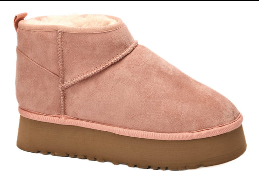Corkys Room Service Booties- Blush