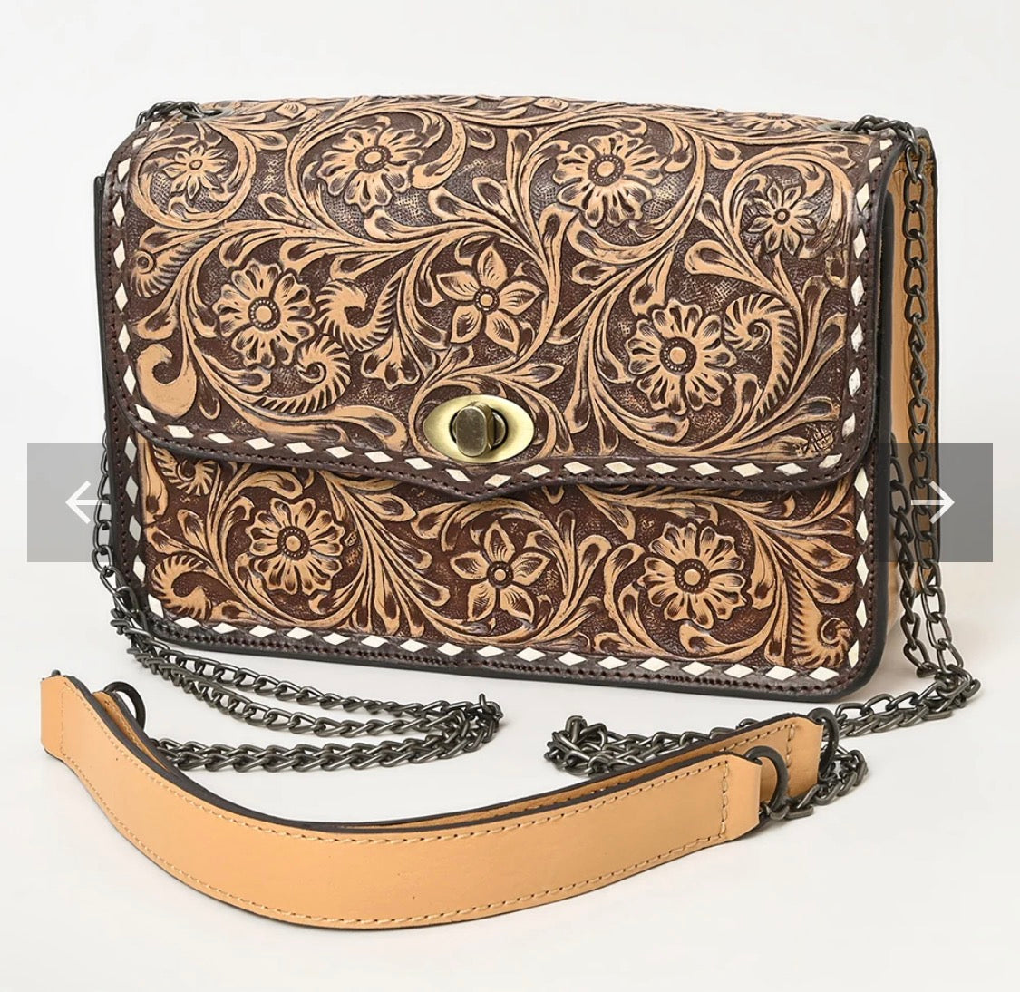 American Darling Small Crossbody Beautifully Hand Tooled Genuine Leather Women Bag Western Handbag Purse