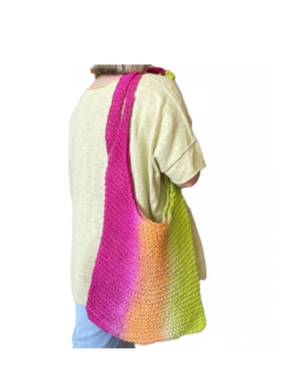 UO NWOT Monaco Tie-Dye Raffia Hobo Bag