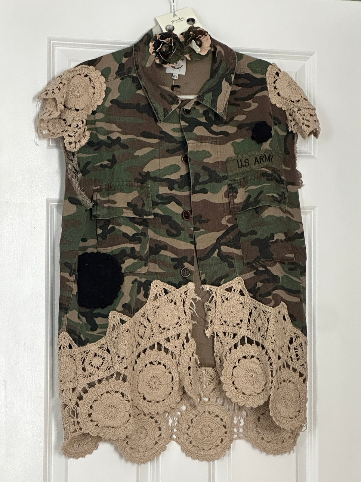 House of Jaded Gypsy Hidden Meadows Vest - Camo
