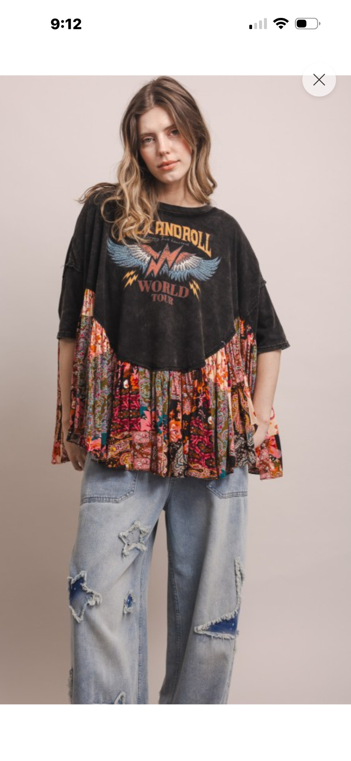 Rock & Roll Oversized Poncho