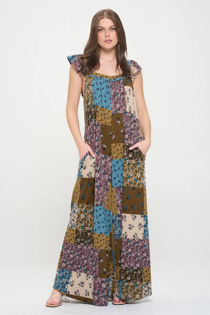JADE BY JANE - RUFFLE KNIT MAXI JUMPSUIT