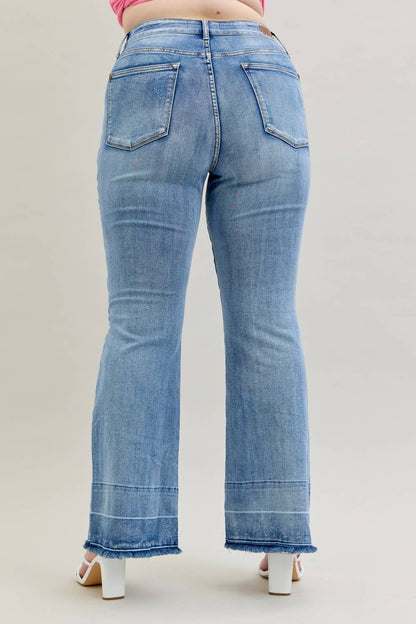 Judy Blue Jeans - HW "Tummy Control " w/ Release Hem Flare