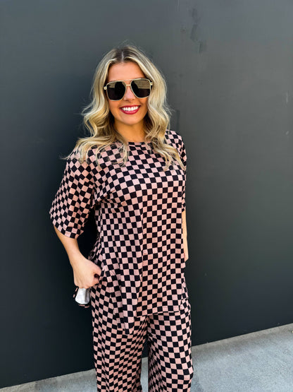 BLAKELEY - CHECK ME OUT SIDE SLIT TOP- NEUTRALS
