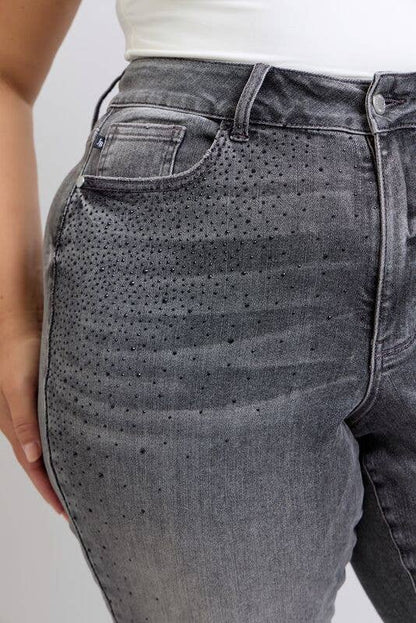 Judy Blue Jeans - HW Rhinestone Straight