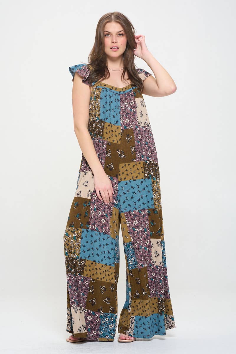 JADE BY JANE - RUFFLE KNIT MAXI JUMPSUIT