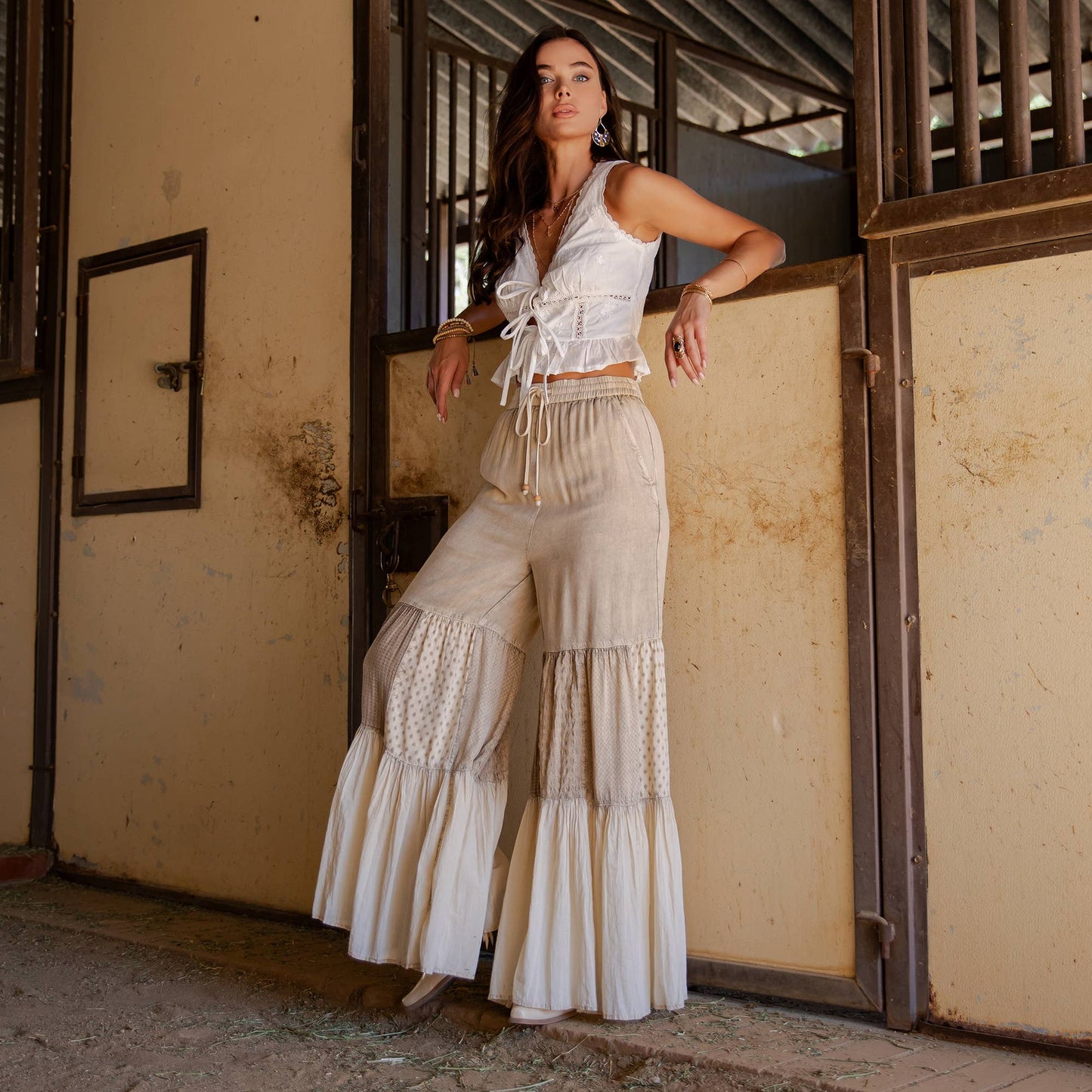 Young Threads - Runway-Ready Knit & Woven Pants with Prints & Relaxed Drape