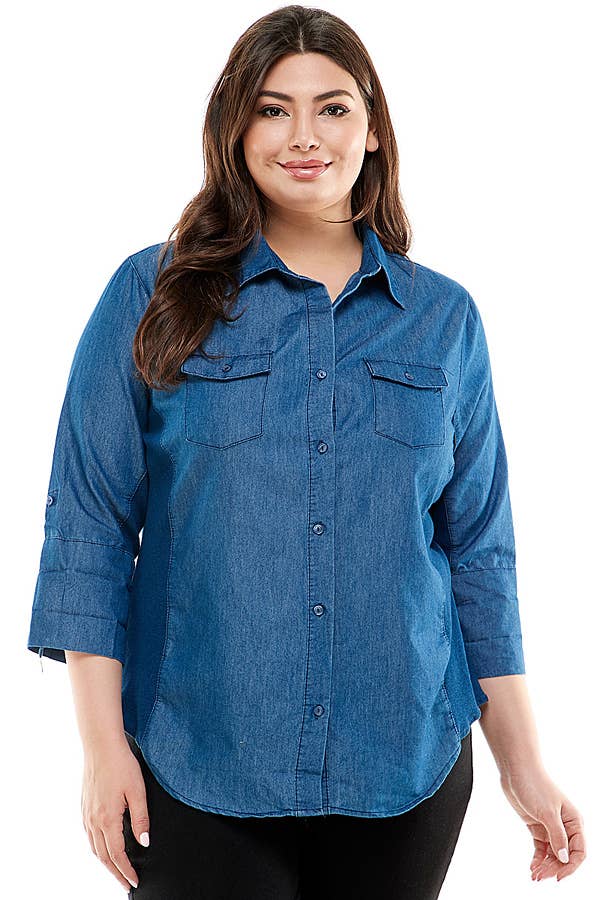 Veracci - Chambary Button Shirt with Side Stretch
