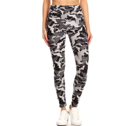 Leggings Depot - 5" Yoga Band Buttery Soft High Waist Print Leggings