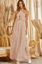 The Curvy Peek A Boo Crisscross Maxi Dress
