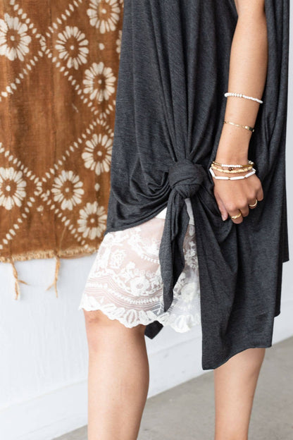 Three Bird Nest - The Wren Tunic - Charcoal