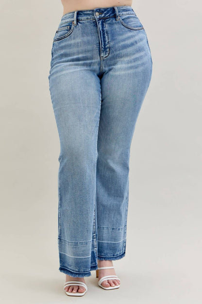 Judy Blue Jeans - HW "Tummy Control " w/ Release Hem Flare