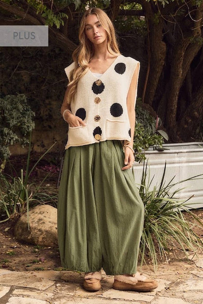 Oddi - Washed Balloon Cotton Pants