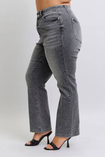 Judy Blue Jeans - HW Rhinestone Straight