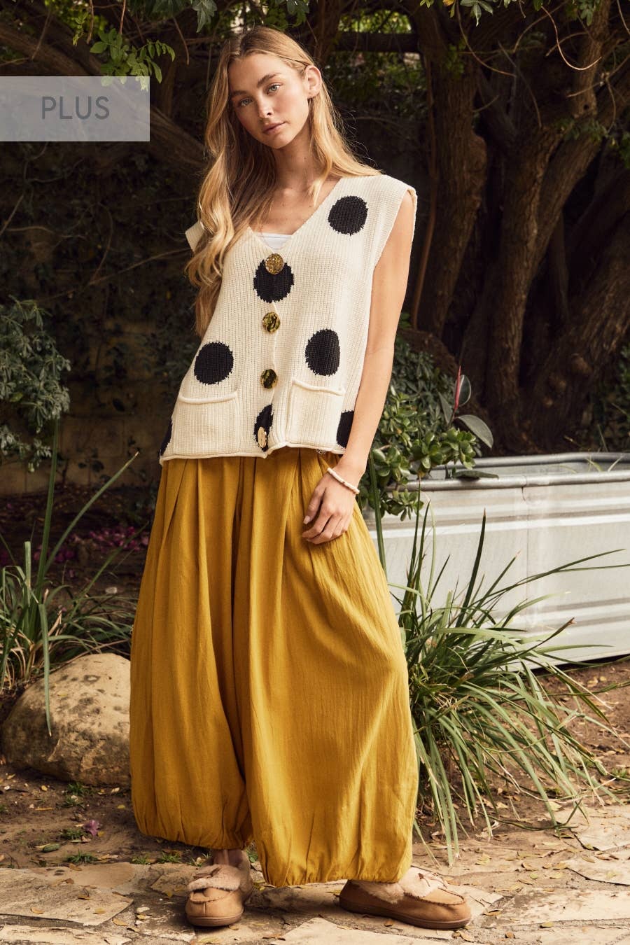 Oddi - Washed Balloon Cotton Pants