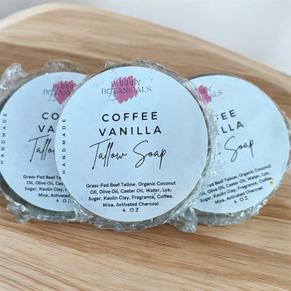 Bubbly Botanicals - Mini Tallow Soap Gift Set (3 Pack) –Natural Handmade Soaps for Gifting