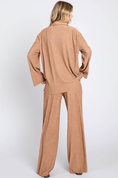 GeeGee Plus Rib Knit Pants- (Web)