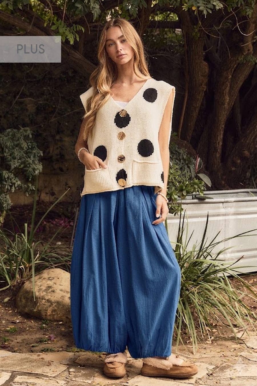 Oddi - Washed Balloon Cotton Pants