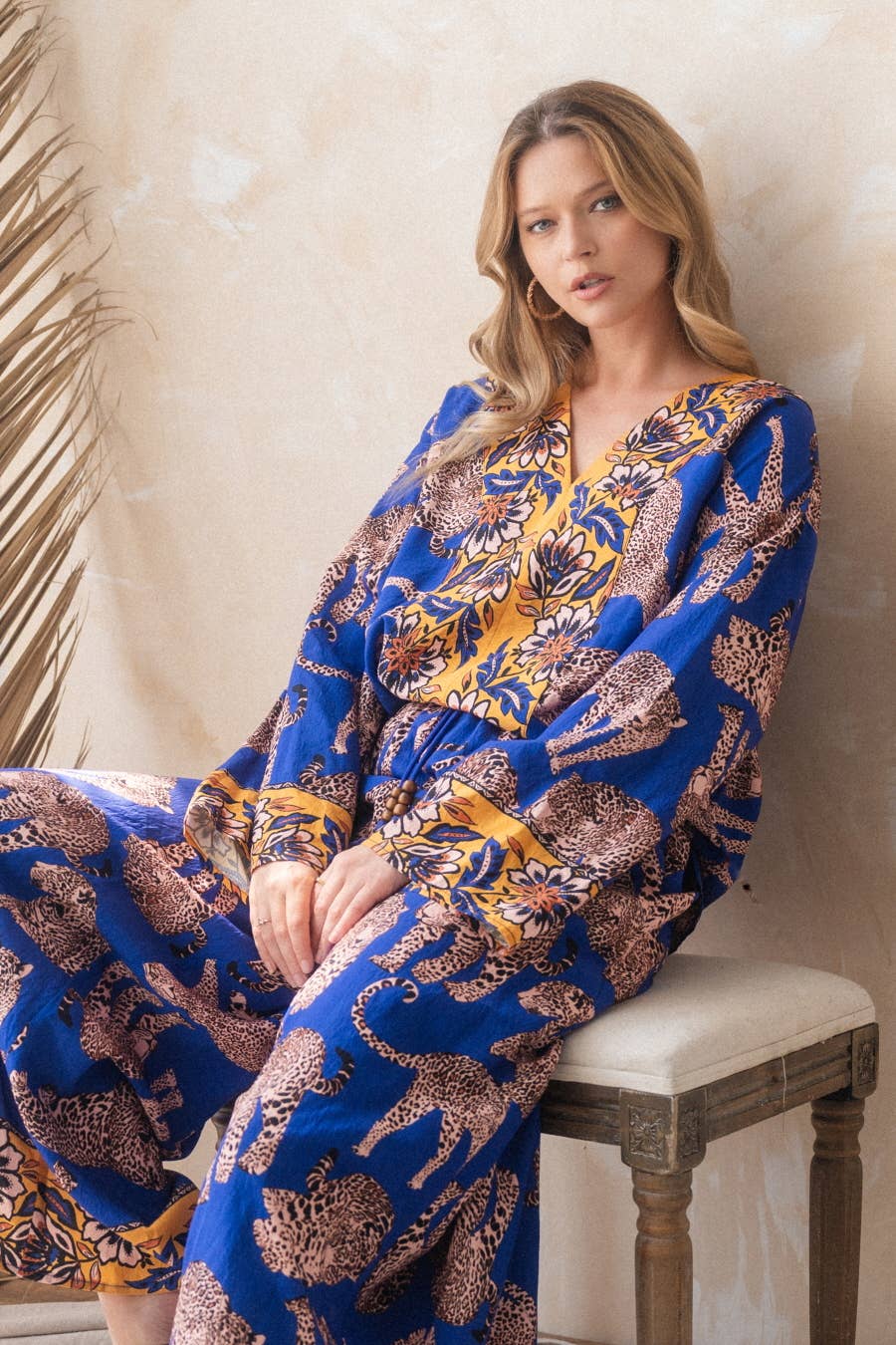 Oddi - Leopard Border Printed Top