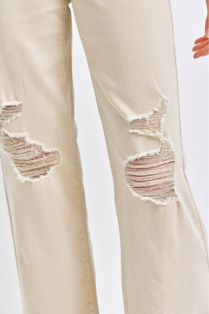 Judy Blue Jeans - HW Garment Dyed Destroy 90's Straight