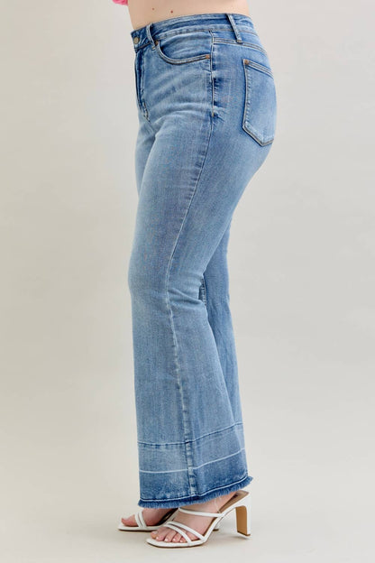 Judy Blue Jeans - HW "Tummy Control " w/ Release Hem Flare