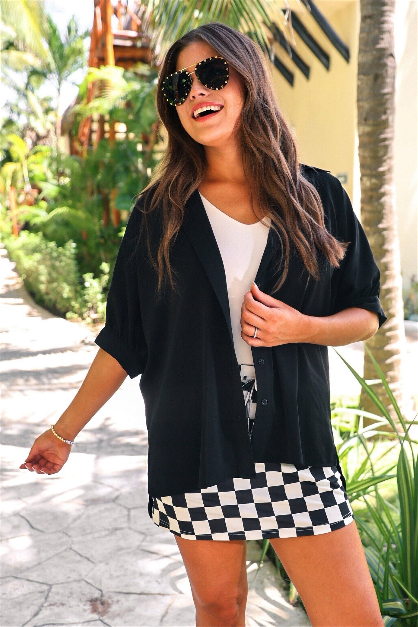 Jess Lea - Checkerboard Checkered Skort