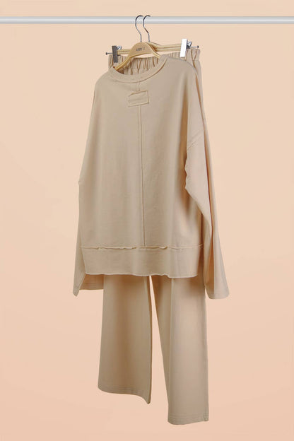 The Curvy Ecru Mineral Washed Set