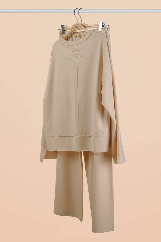 The Curvy Ecru Mineral Washed Set