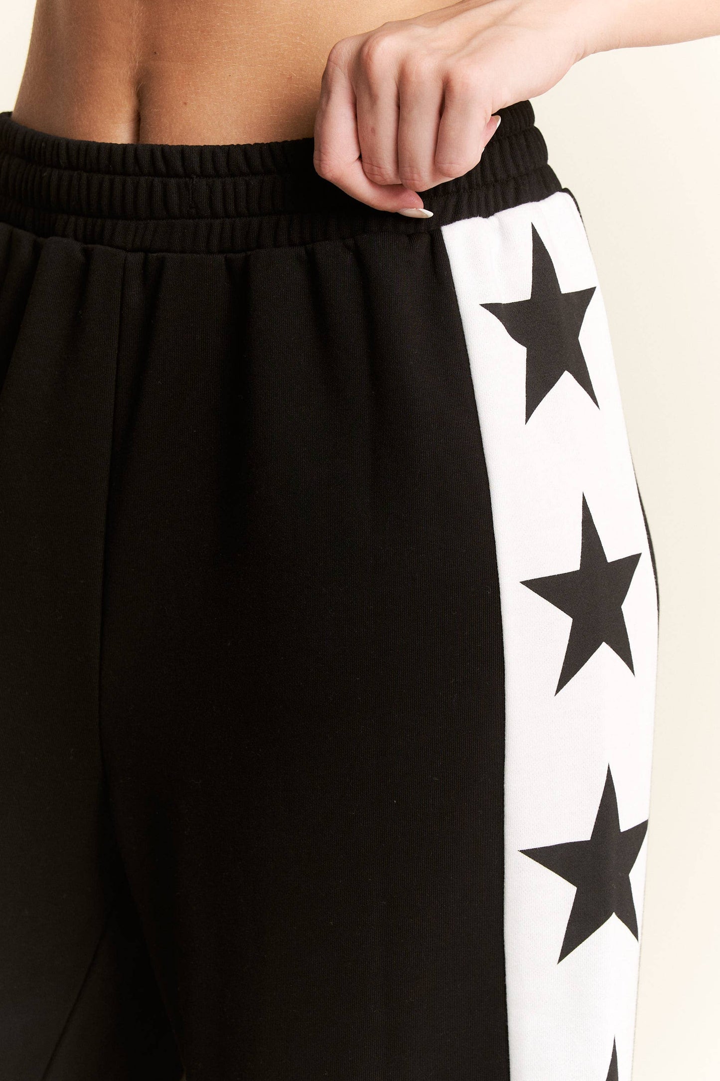JADE BY JANE -STAR STRIPED SWEATPANTS